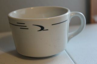 Vintage Frontier Airlines Sterling China Mug Cup Restaurant Ware