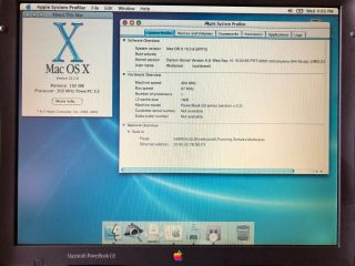 Macintosh Powerbook Wallstreet G3 300MHz 192MB M4753 Mac OS 9,  10.  2 Floppy & CD 2