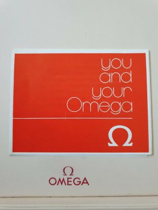 Vintage 1977 " You And Your Omega " Booklet - Very Rare & Highly Collectable