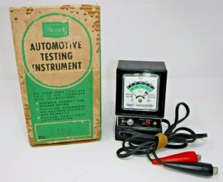 Vintage Sears Dwell Tachometer 2188 W/box And Instructions