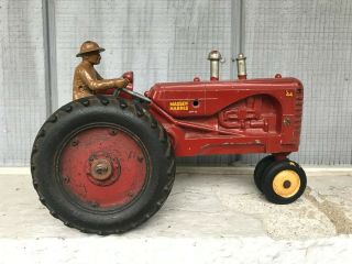 Massey Harris 44 Tractor Diecast Farm Toy Vintage Red Metal Tractor