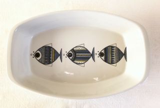 Vintage Villeroy & Boch Viking Fish Serving Platter Mid Century Collectable