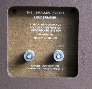 The Smaller Advent Loudspeaker,  Pair,  Vinyl - Clad Enclosure EC Great Performance 12