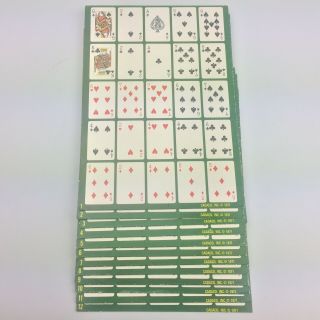 Vintage Poker - Keeno Card Game Poker Keno 12 Cards By Cadaco