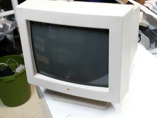 Vintage Apple Color Plus 14 " Display Monitor M1787 Mac Macintosh With Stand