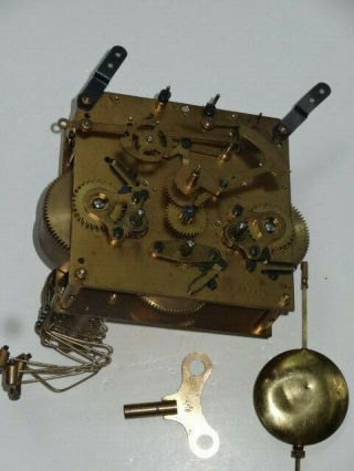 Vintage German Westminster Chime Clock Movement Possibly Junghans
