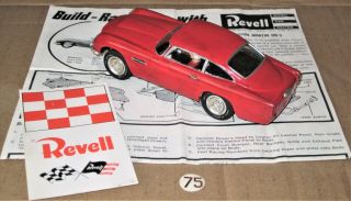 REVELL ORIG’L 1965 VINTAGE 1/32 ASTON MARTIN DB5 SLOT CAR w/CHASSIS & MOTOR 2