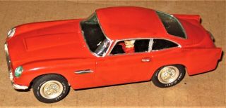REVELL ORIG’L 1965 VINTAGE 1/32 ASTON MARTIN DB5 SLOT CAR w/CHASSIS & MOTOR 3