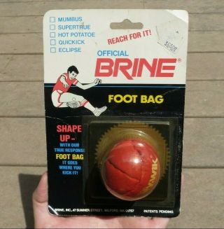 Vintage Official Brine Hacky Sack Footbag In Package