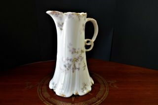 Vintage Gda Limoges France Porcelain Pitcher