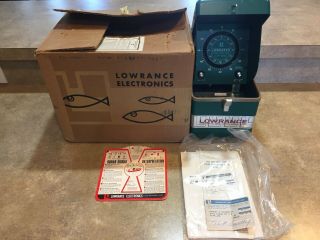 Vintage Lowrance Fish Lo - K - Tor Lfp - 300 Fish Finder Locator Box Papers