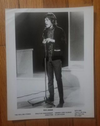 Mick Jagger Vintage & Publicity Photo 1965