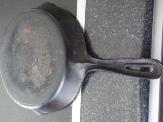 Gsw - Made In Canada Vintage Cast Iron Fry Pan No 6 - Markings - No Wobble -