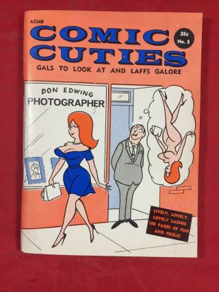 Vtg Comic Cuties 1966 Bill Wenzel Humor Spicy Risque Figure Models Pinup Girls