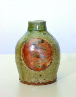 Weed Pot Studio Pottery Dragon Snake Serpent Vintage Mcm Green Red Vase