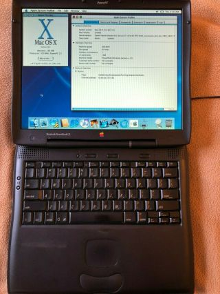 Macintosh Powerbook Wallstreet G3 300mhz 192mb M4753 Mac Os 9,  10.  2 W/ Dvd - Rom