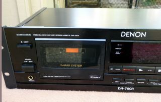 Denon Dn - 790r Professional Three Head Dual Capstan Cassette Deck,  Rack Mount