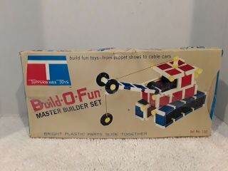 Vintage Tupperware Tuppertoys Toy Build - O - Fun Master Builder Set No.  102