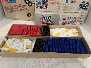 Vintage Tupperware Tuppertoys Toy Build - o - Fun Master Builder Set No.  102 3