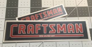 Craftsman Tool Decal One 6 1/2 " & One 4” 1938 Vintage Style Decal 2 For 1