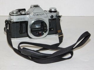 Vintage Canon Ae - 1 35mm Slr Film Photo Silver Photography Camera Body Only Japan
