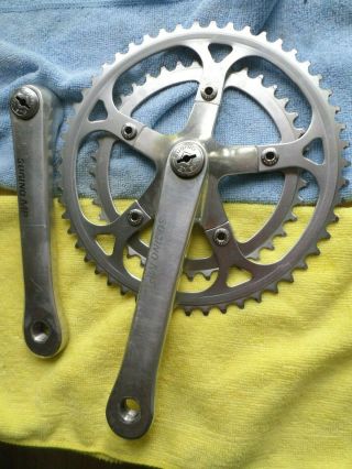 Vintage Sugino Mp Double Chain Rings Road Crank Set 170 Mm