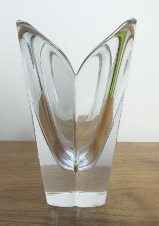 Lovely Vintage Orrefors Crystal Lotus Glass Vase