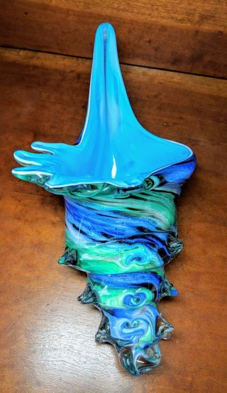 Vintage Murano Art Glass Sea Shell 12 
