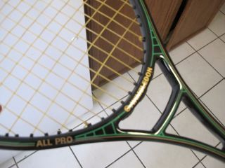 Wimbledon All Pro Graphite Glass Tennis Racket 4 3/8 Grip Strung | With Case Vtg
