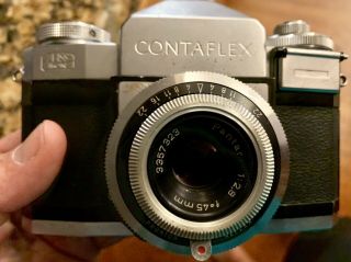 Zeiss Ikon Contaflex Iv ? Pantar Lens 35mm Film Vintage Guaranteed German Camera