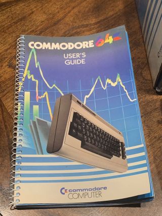 Vintage Commodore 64 Personal Computer W/ Manuals & Power Supply 5