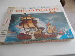 Vintage American Heritage Broadside Naval Battle Board Game 1962 Milton Bradley