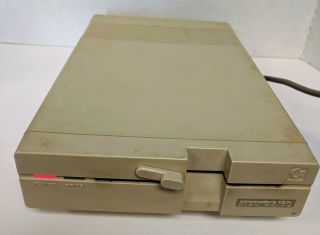 Vintage Commodore 1571 5 1/4 " Floppy Disk Drive Box With Cords