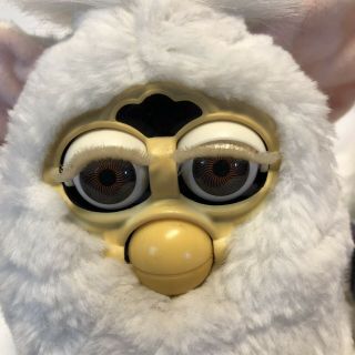 2 Vtg 1999 Furby Babies Purple Tag White Face Yellow Face Furby 6