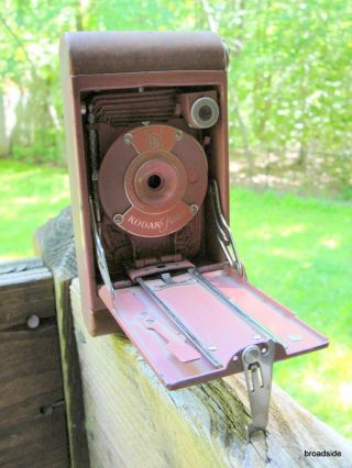 Rare Rose Colored Kodak Petite Folding Camera