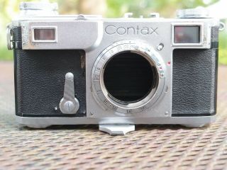 Contax Ii Rangefinder Camera Body Serial Number K56205 - Shutter Issues