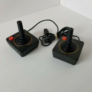 2 Vintage Atari 2600 Video Game Joystick Controllers