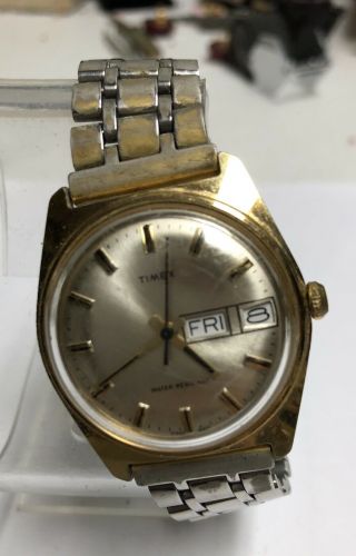 Timex Vintage Mens Wind Up Watch - Running 27860 10677