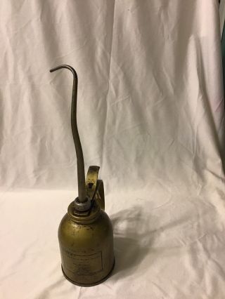 Vintage Eagle Hydraulic Pump Oiler No.  28 Series Brass 1 Pt.  - Made In Usa