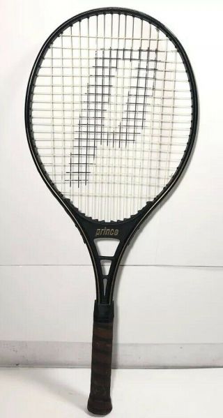 Vintage Prince Graphite Pro 110 4 1/2 Oversize Os Tennis Racquet