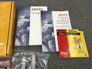 AOpen AP5TC Socket 7 AT Computer Motherboard NOS 8