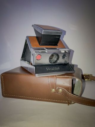 Vintage Polaroid Sx - 70 Alpha Land Camera Great Silver Brown