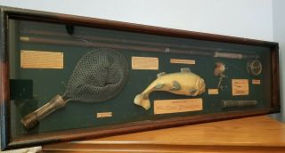 Vintage Rainbow Trout Fly Fishing Shadow Box Art Wall Décor Fishing Collectible