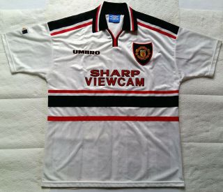 Manchester United 1999 Sharp Vintage Umbro Away Shirt Jersey 1997 1998 Man Utd