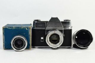 Kodak Retina Reflex Iii W/135mm Edixa - Tele Xenar & Schneider 50mm F/2.  8