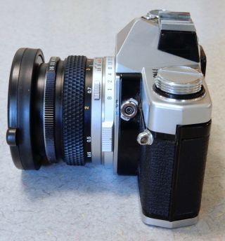 Olympus OM - 1 MD 35mm SLR Film Camera & Olympus F.  ZUIKO 50mm f1.  8 Lens 6