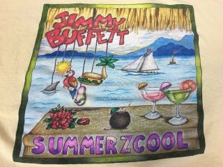 Jimmy Buffet Concert Shirt Summerzcool Vintage 2009 Tour Xl Margaritaville