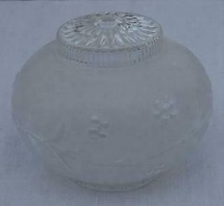 Vintage Frosted Glass Ceiling Light Fixture Cover Globe Shade 3 1/8 " Opening