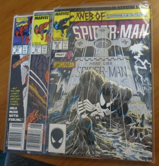 X3 Vintage Marvel Comics Web Of Spider - Man Comic 32 53 64