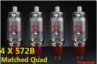 4xnew Shuguang 572b Matched Quad Vacuum Valve Tubes For Amplifier